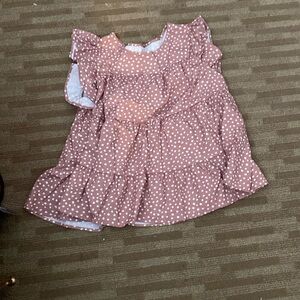 Light brown ruffle shirt